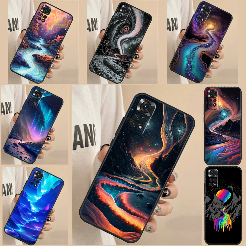 Cosmic River Case For Xiaomi Redmi Note 12 Pro 11 Pro 8 9 10 Pro Note 12S 10S 11S 10A 9C 10C 12C Cover