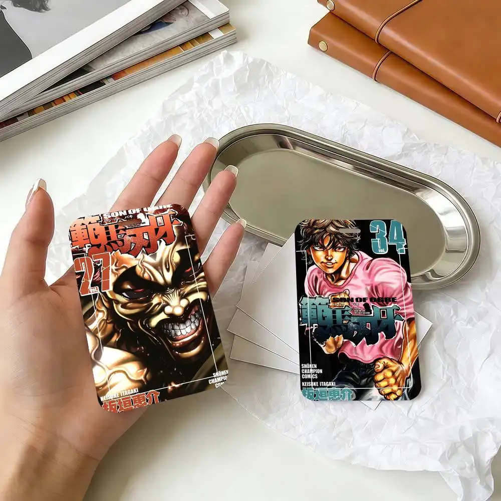 Japan Anime Baki Hanma Comics Black Lanyard Card Holders Student Meal Cards And Campus Ids School