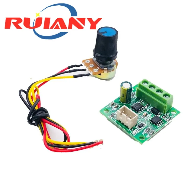 DC PWM Motor Speed Controller 1.8V 3V 5V 6V 12V 2A Automatic Regulator Governor Speed Control 15V Power Supply with Potentiomer