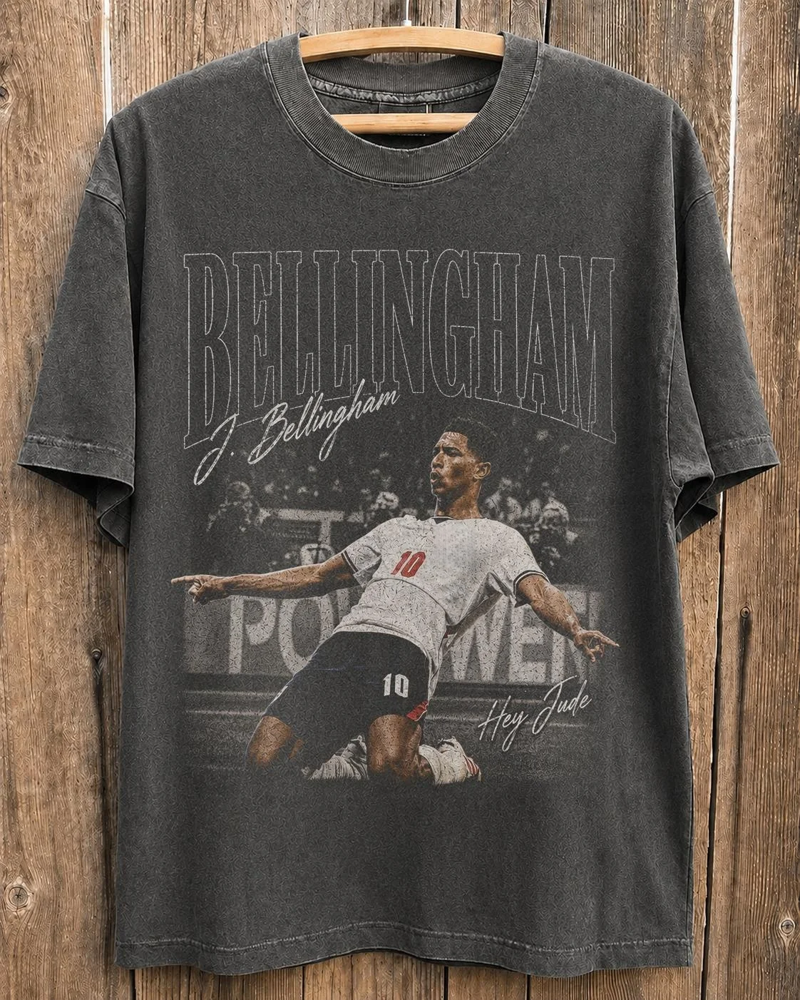 Jude Bellingham Vintage Bootleg T-shirt Men Women Summer 100 Cotton Y2K Clothing Oversize Short Sleeved Top Streetwear Unisex