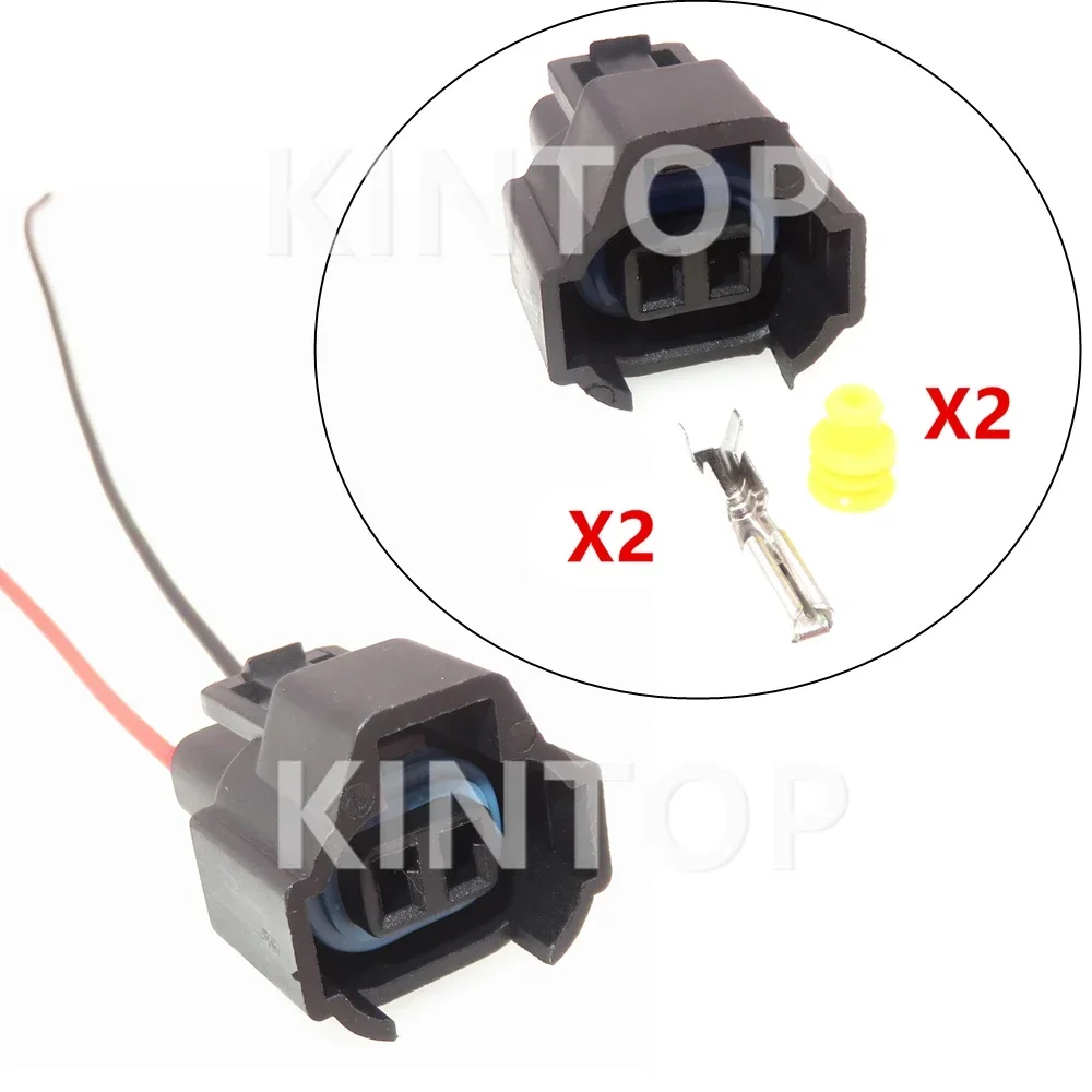 

1 Set 2 Pins Auto Ignition Coil Plug Automotive Wiring Connector AC Assembly For Toyota Mazda Car Electric Wire Socket With Wire