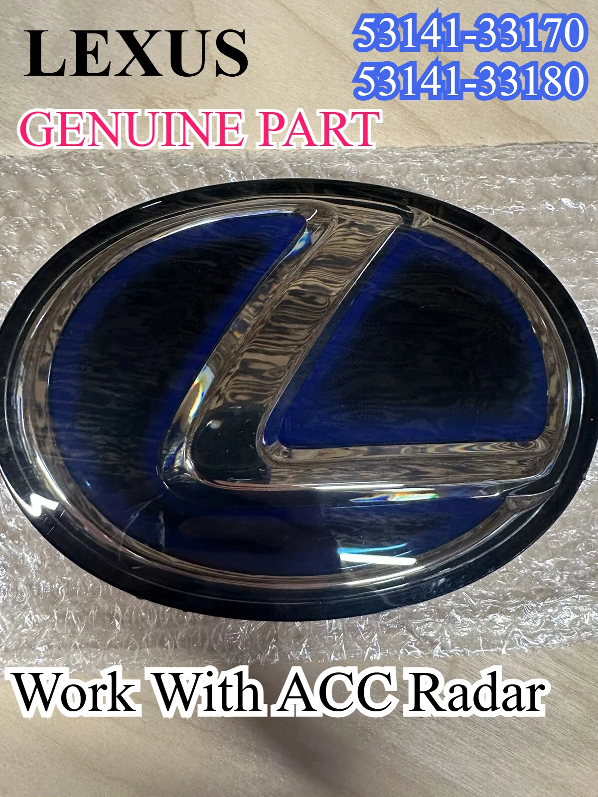 

Эмблема-значок на переднюю решетку радиатора для Lexus ES300 ES300H серии RX 2019-2022, передний значок 53141-33180 53141-33170/53141-53030