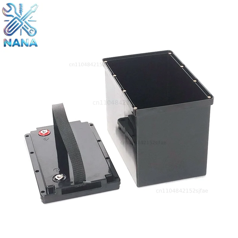 LiFePO4 Battery Box 12V Lithium Screwdriver Battery Case Housing Removable For 70Ah RV Caravan Solar Storage Marine Backup UPS