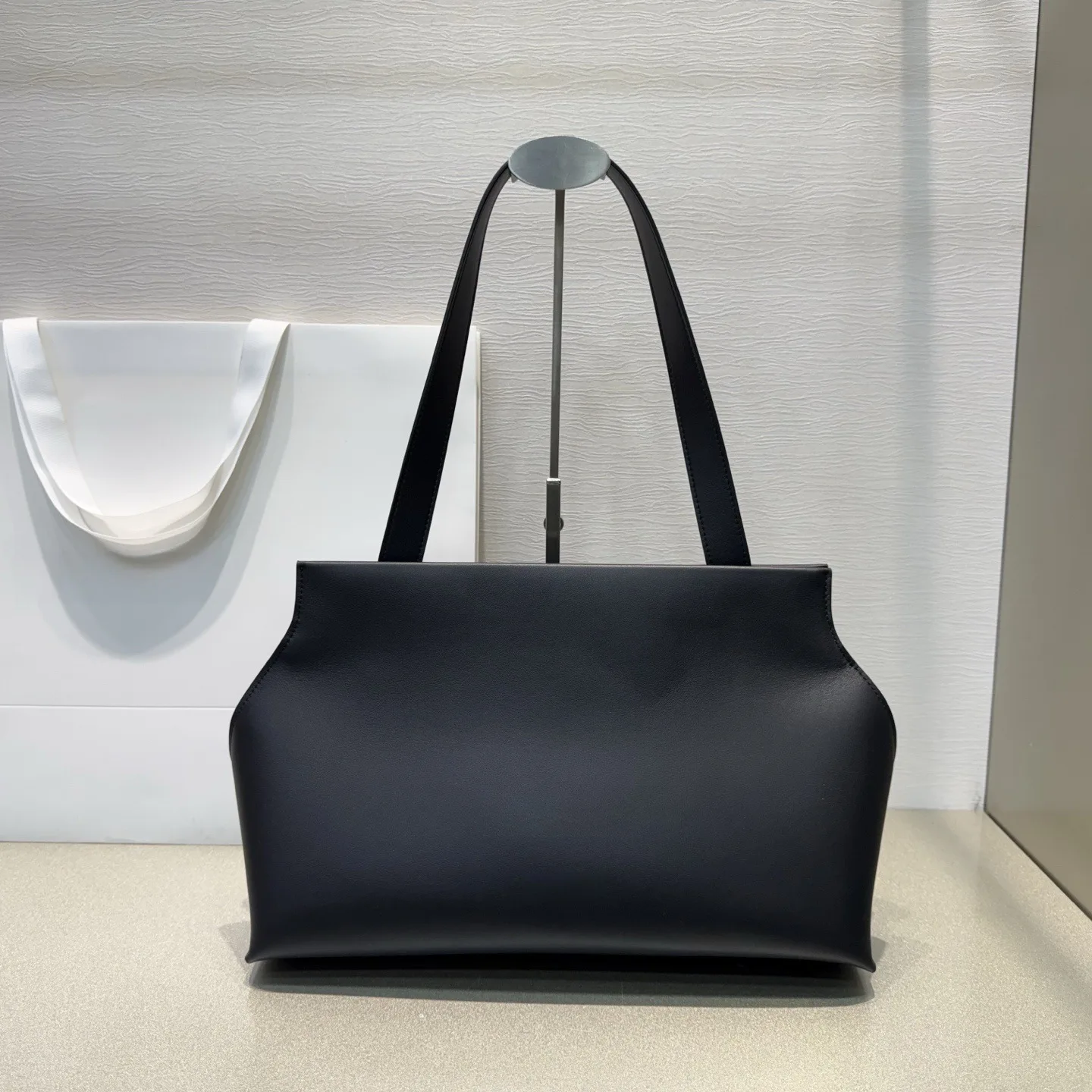 

25. Новая модная сумка-тоут из воловьей кожи первого слоя, портативная большая вместительная повседневная универсальная сумка на плечо для подмышек