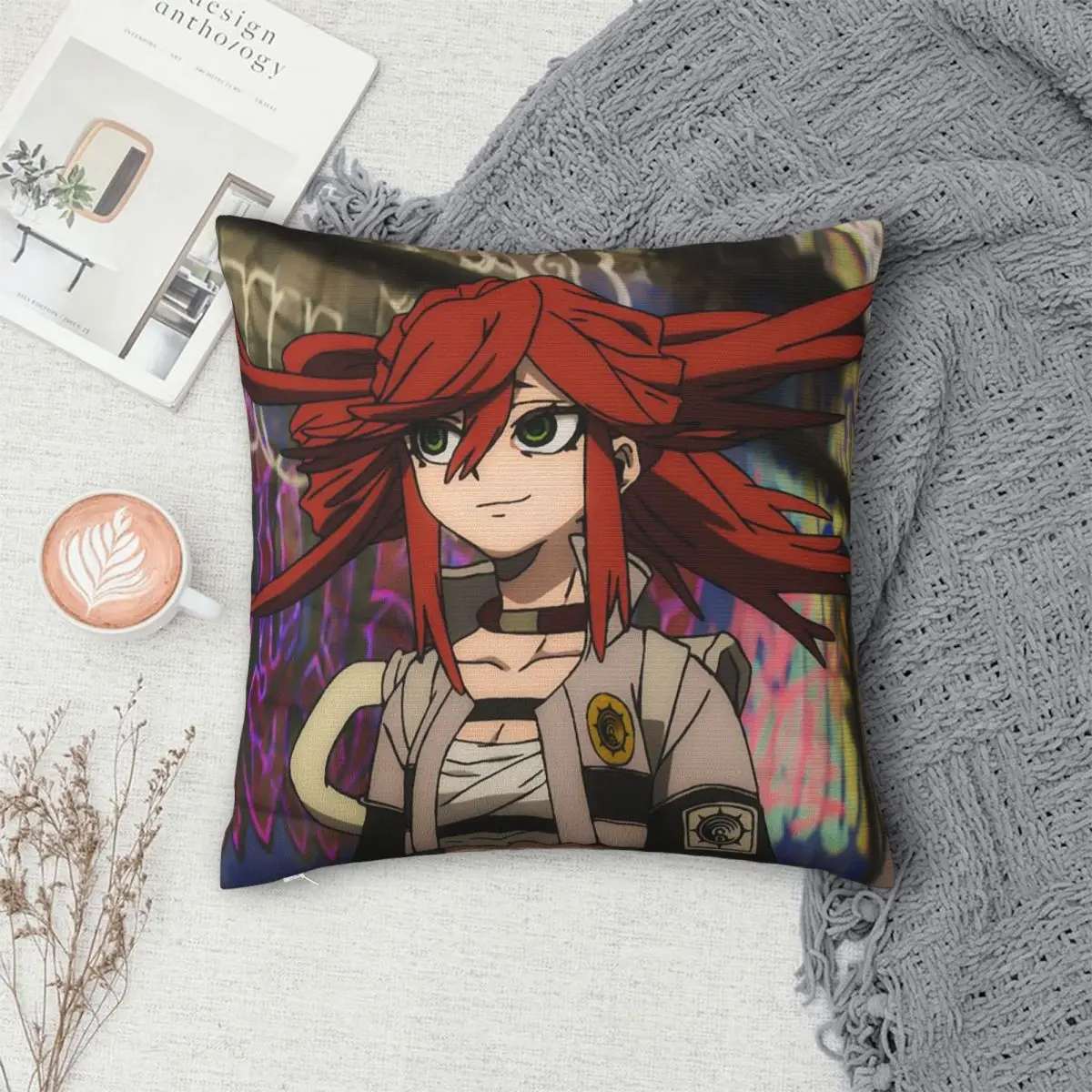 Gachiakuta Anime Rudo Stuff Zanka Riyo Enjin Square Pillowcase Pillow Cover Cushion Decor Comfort Throw Pillow for Home Bedroom