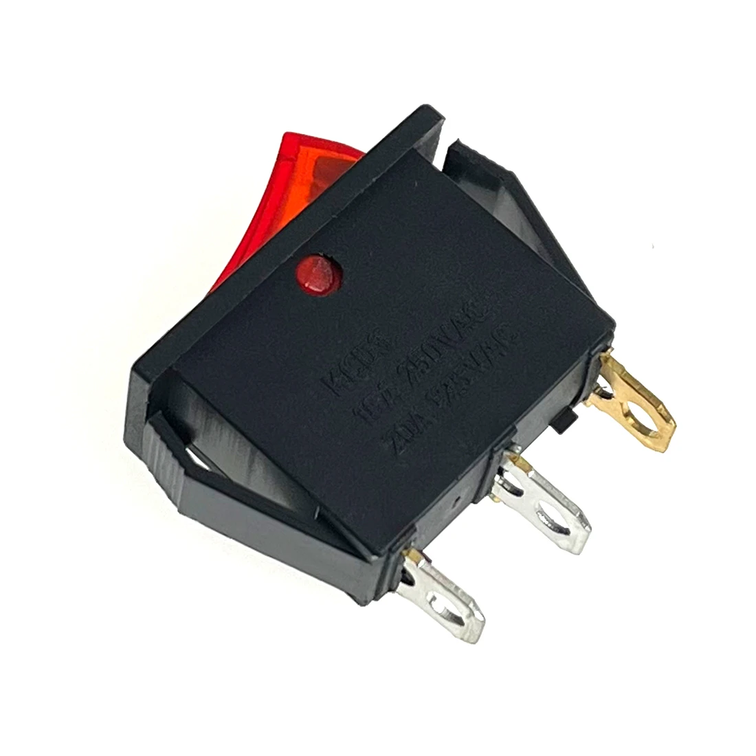 10pcs 28*10.5mm Latching Rocker Switch Power Switch 3 Pins With Light 15A 250V New Wholesale Price