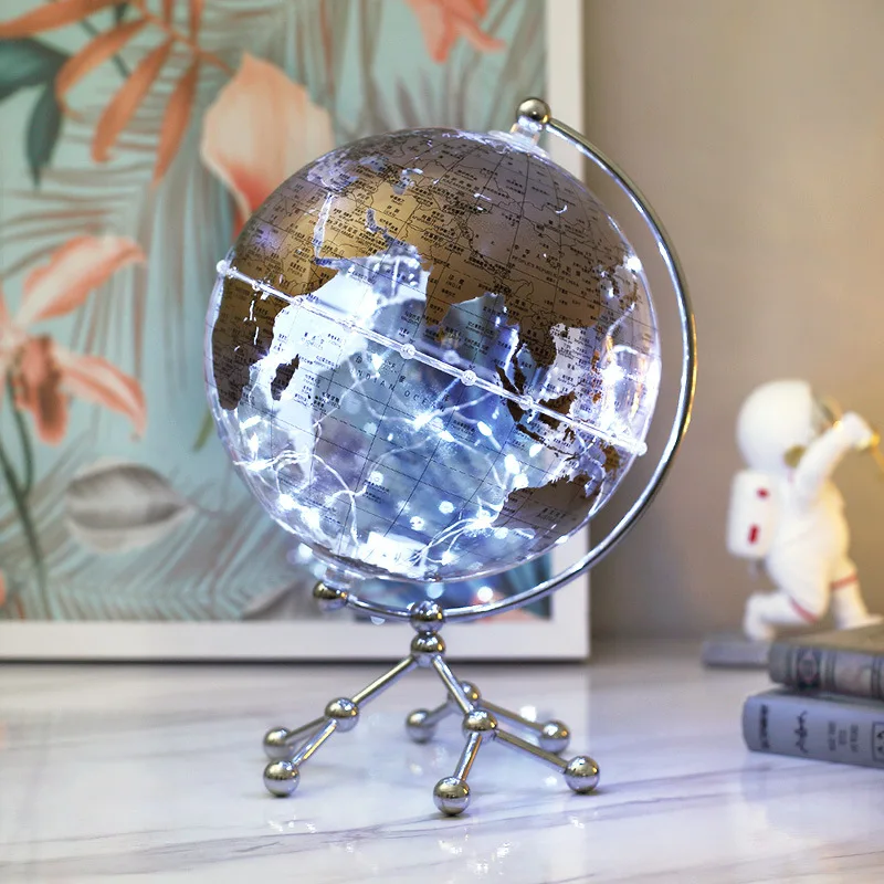 Luminous globe TV cabinet Bookcase Bookshelf Desk Bookstore Hotel Clubhouse Book Bar Cafe Ornament Gifts