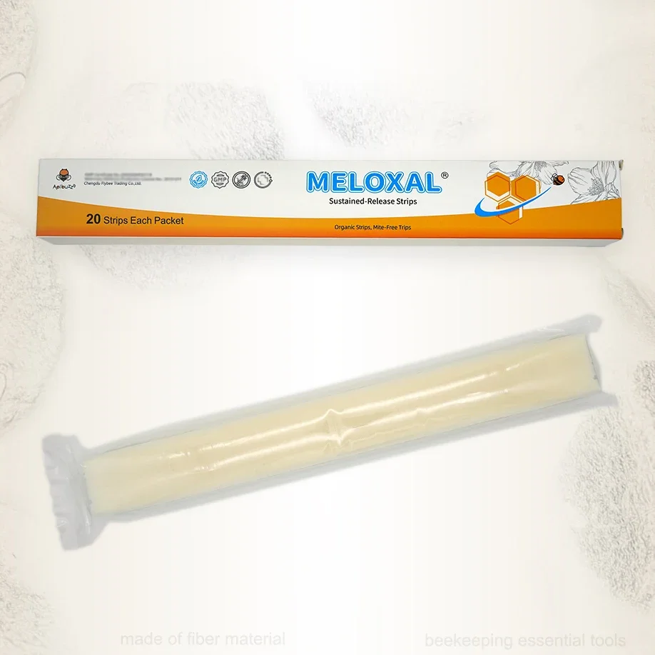 شرائط ميلوكسال - عبوة من ٢٠ قطعة | أداة حمض الأكساليك لتربية النحل، مُحسّنة خلال فترة تدفق العسل في مستعمرة النحل - إعداد مسكن الحيوانات الأليفة ضد الفاروا