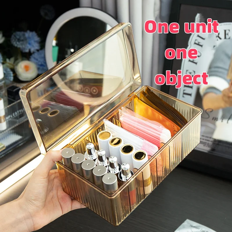 

Transparent Eyelash Nail Art And Cosmetic Storage Box Cover Design With Dust-Proof And Large Capacity High-End Acrylic Jewelry