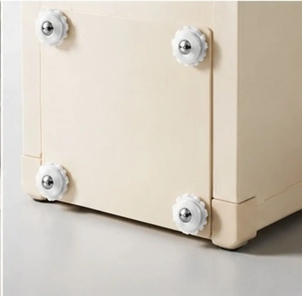 32Pcs Universal Swivel Furniture Wheels Self Adhesive Heavy Duty Low Noise Casters for Storage Boxes Trash Can Appliance