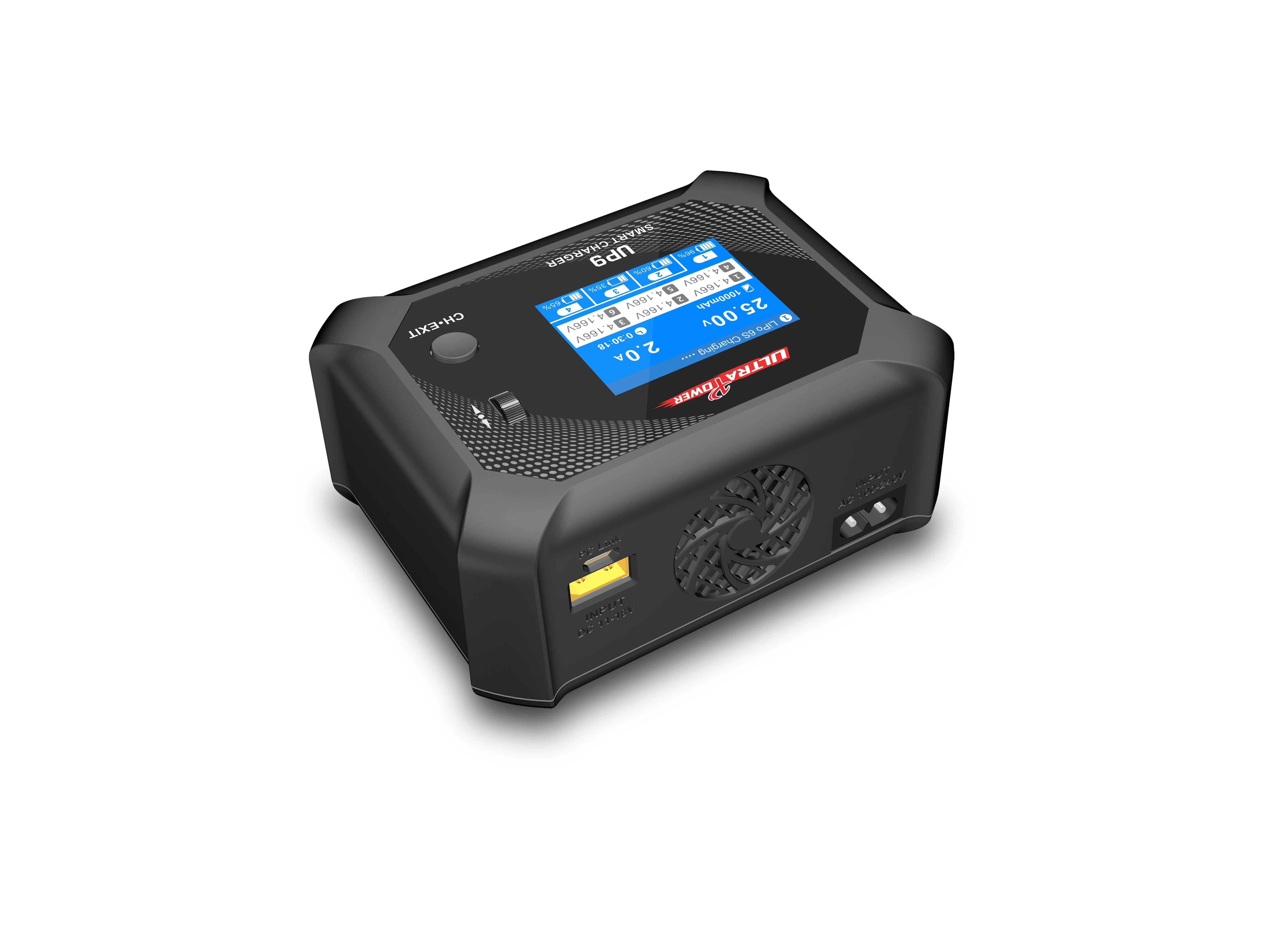 UltraPower UP9 AC 100W DC 200W Four Channel Smart Battery Balance Charger Discharger LCD for Lipo LiHV Lilon LiFe NiMH RC Model