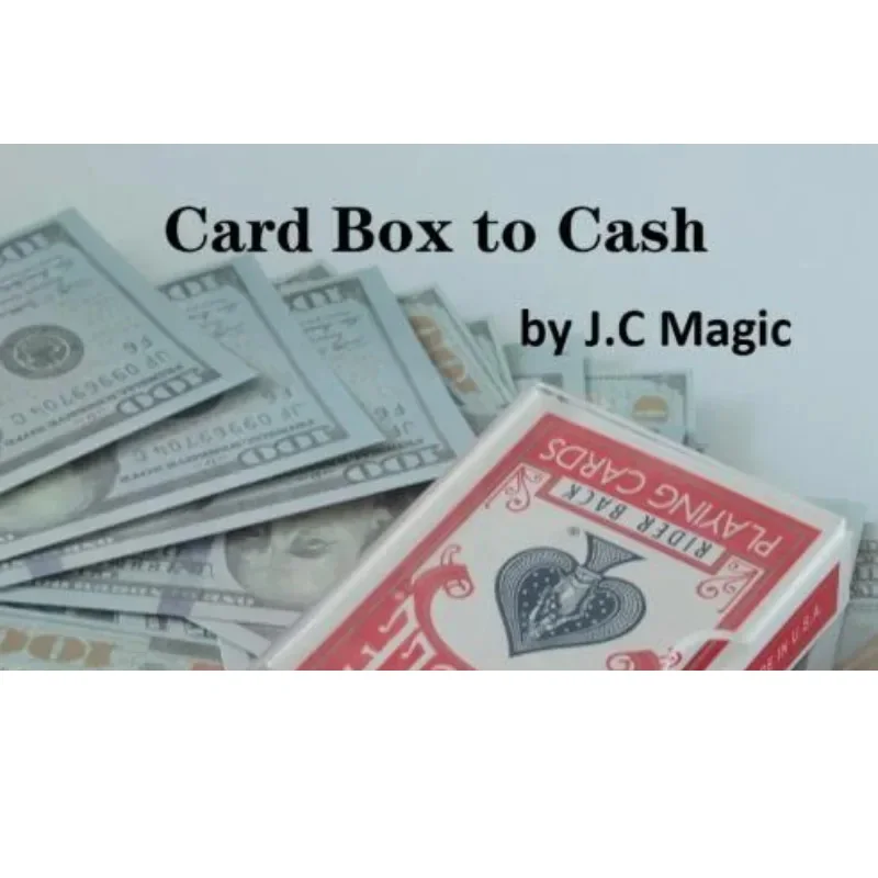 

Card Box to Cash by J.C Magic Tricks Card Box Changes to Bills Visual Transformation Magia Close up Illusions Gimmicks
