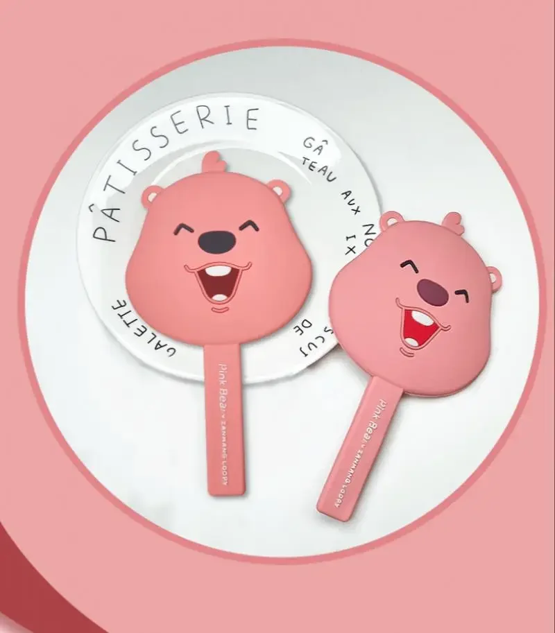 Miniso Loopy зеркало Loopy 1 шт. милый маленький размер Kawaii Новинка для путешествий на открытом воздухе портативный массаж для женщин девушек макияж ежедневное использование инструмент