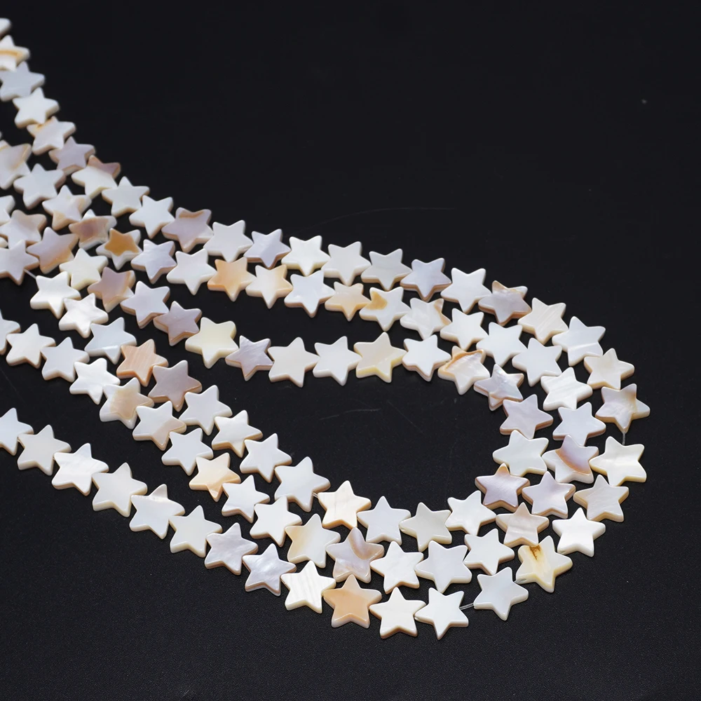 

11x11mm Pentagonal Star Natural Shell Beads Wholesale Jewelry Making DIY Necklace Bracelet Earrings Valentine's Day Gift