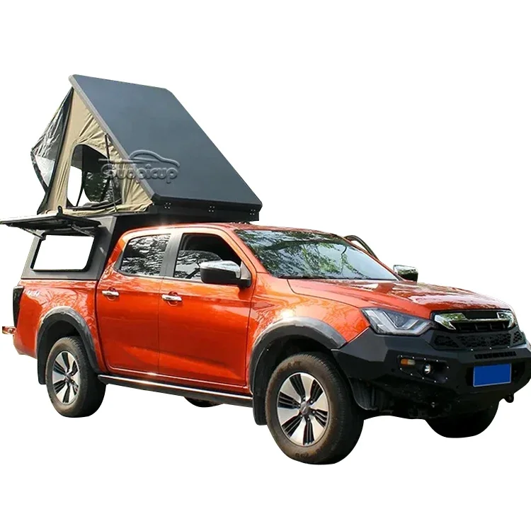 Hard Shell Aluminium Ute Truck Pickup Canopy Retractable Electric 4x4 Roof Top Tent Great Wall Power Wingle5 F150 Waterproof