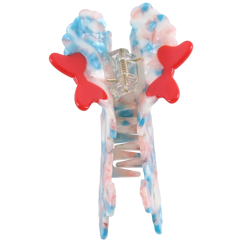 

A88X Cute Acetate Animal Dog Hair Clip Barrette Hairpin Accessories Style For Women Girls Mixed Color Blue