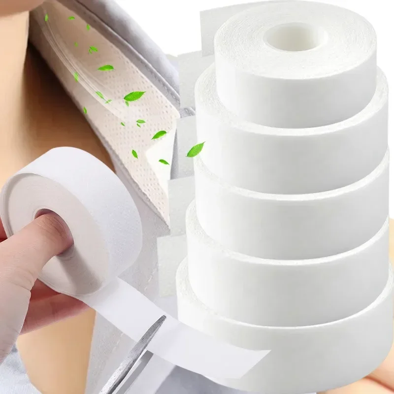 Adesivo de colarinho autoadesivo descartável feminino absorvente anti-sujeira camiseta colar adesivos protetor pescoço forro almofadas acessórios