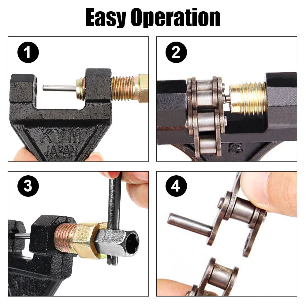 Reparatur Werkzeuge Carbon Stahl Spanner Universal Für Motorrad Bike ATV 420-530 Kette Breaker Cutter Link Splitter Pin Remover