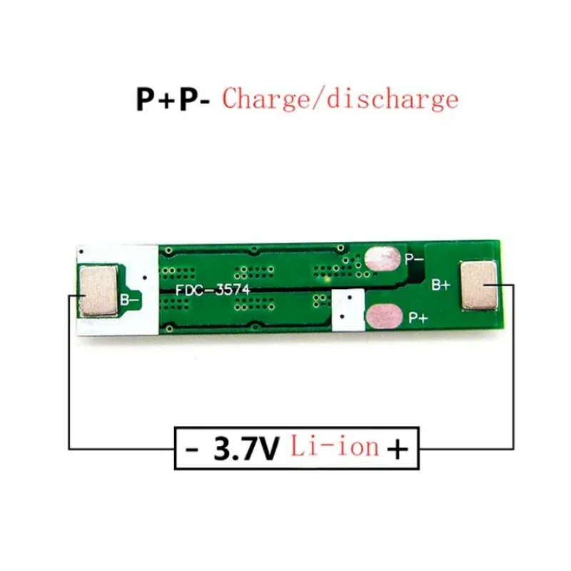 Placa de protección de batería PCM para 3,7, 10A, 18650, Li-ion, BMS, PCM