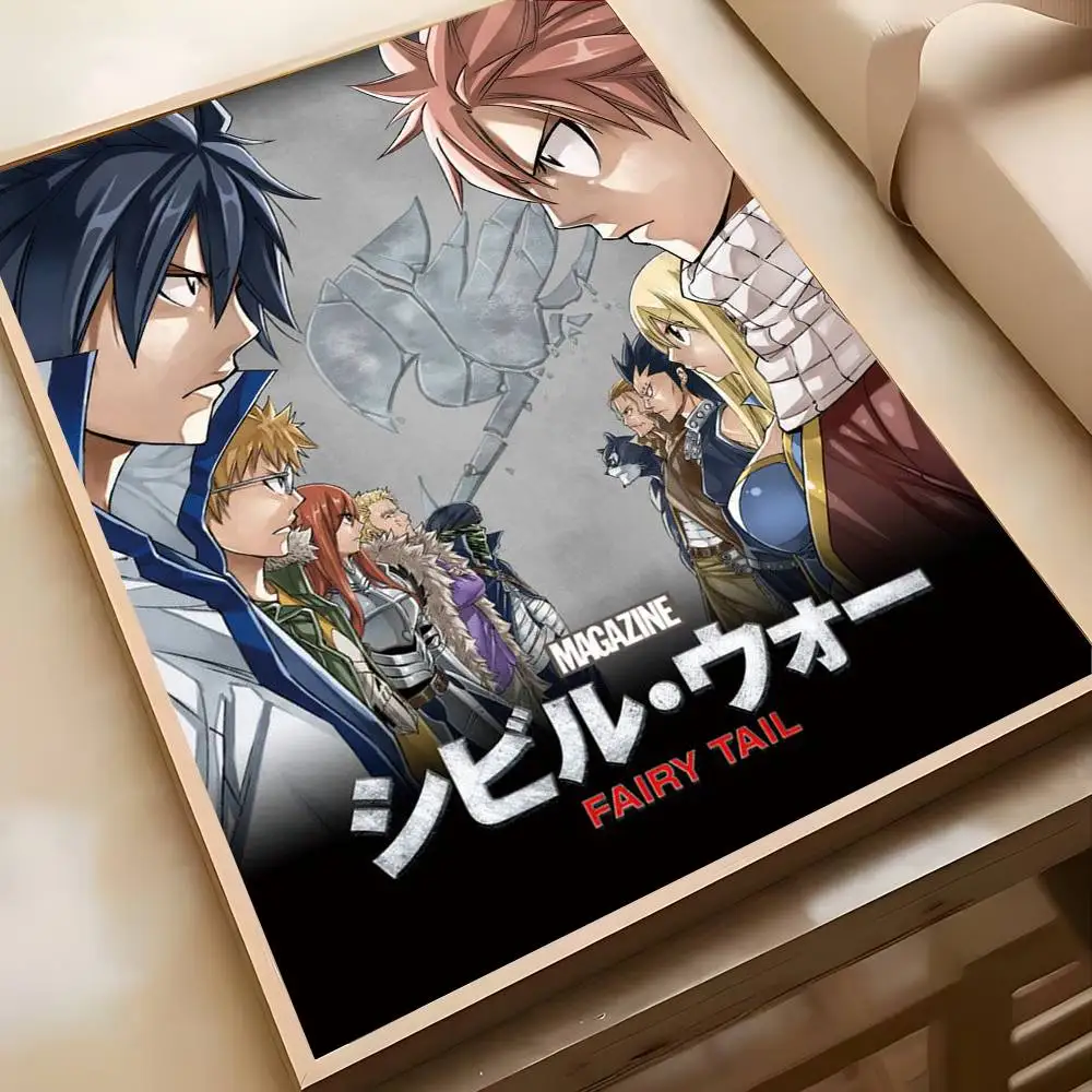 1 قطعة كاريكاتير أنيمي الجنية الذيل المشارك عالية الوضوح ملصق فني ذاتية اللصق مقاوم للماء ديكور المنزل لغرفة المعيشة #6