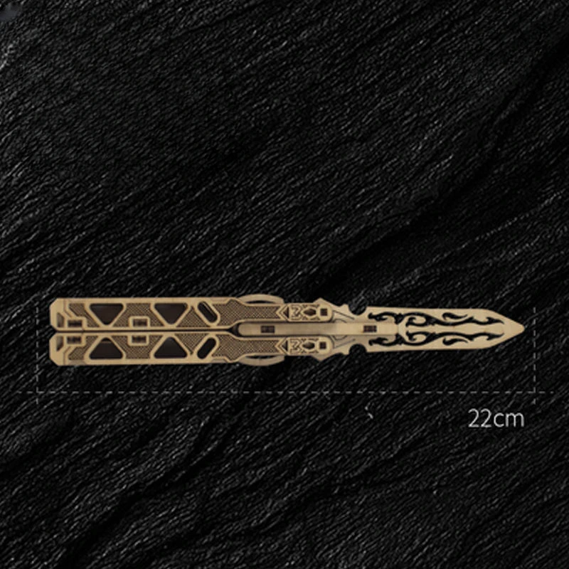 Wooden Puzzle Butterfly Knife Folding Knife 3d Three-dimensional Model Puzzle Assembly Cool Gift with A Sense of Achievement
