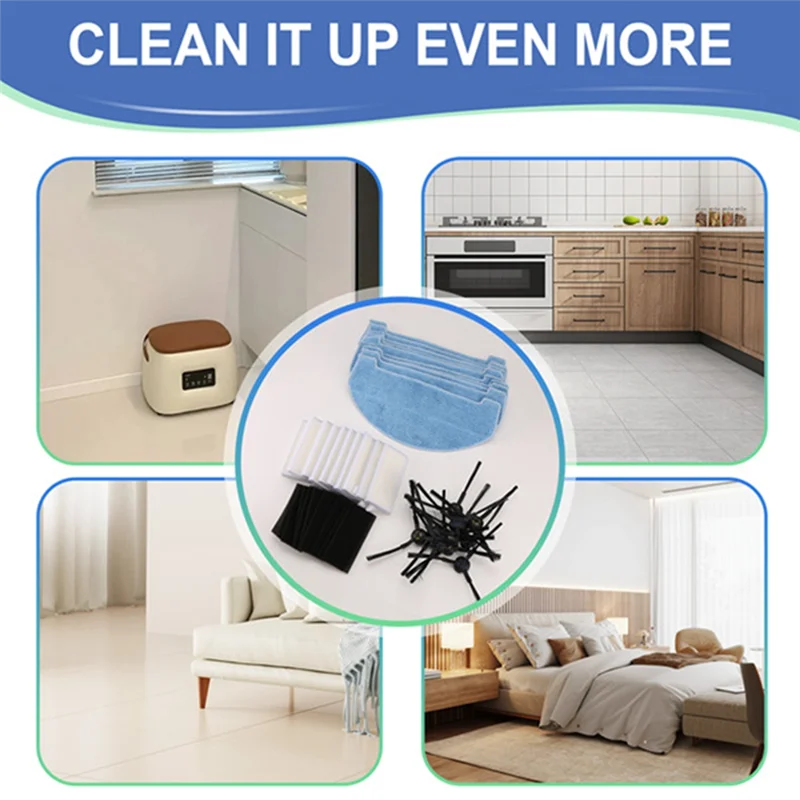 -MEOF For JONR P20 PRO Robot Vacuum Cleaner Side Brush Mop Cloth Dust Bags Household Cleaning Replacement Accessories Parts