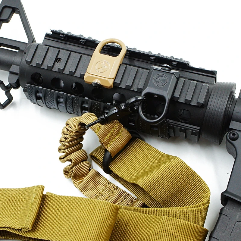 Quick Detach Gun Buckle Sling obrotowe mocowanie Adapter mocujący 20mm Rail Hunting Airsoft Rifle akcesoria do broni myśliwskiej