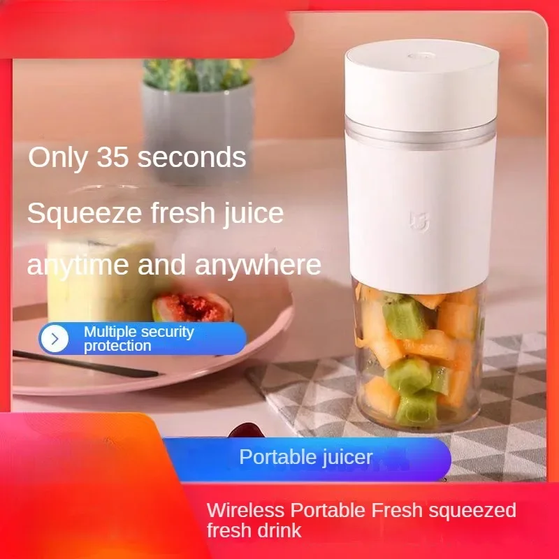 Juice Extractor 300ML Portable Outdoor Rechargeable Detachable Household Multifunction Juicer