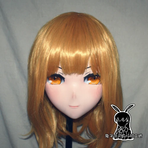 (KM538)Top Quality Handmade Female Resin Cosplay Japanese Role Play Kigurumi Mask Crossdresser Doll Transgender Mask