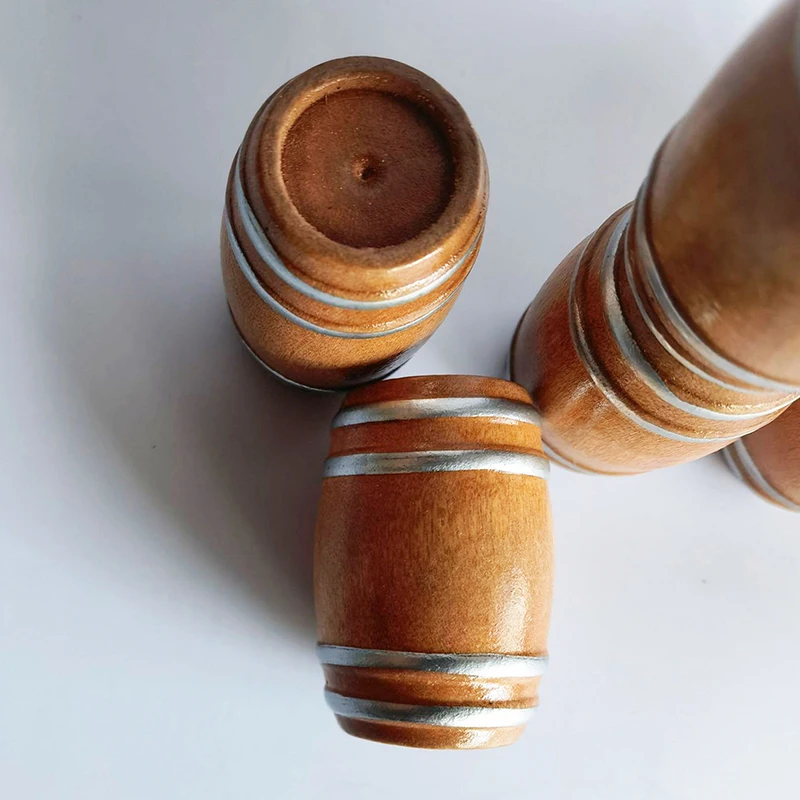 Barril de vino tinto de madera en miniatura 1:12, barril de cerveza de madera, diseño bonito y elegante para decoración de casa de muñecas, accesorios