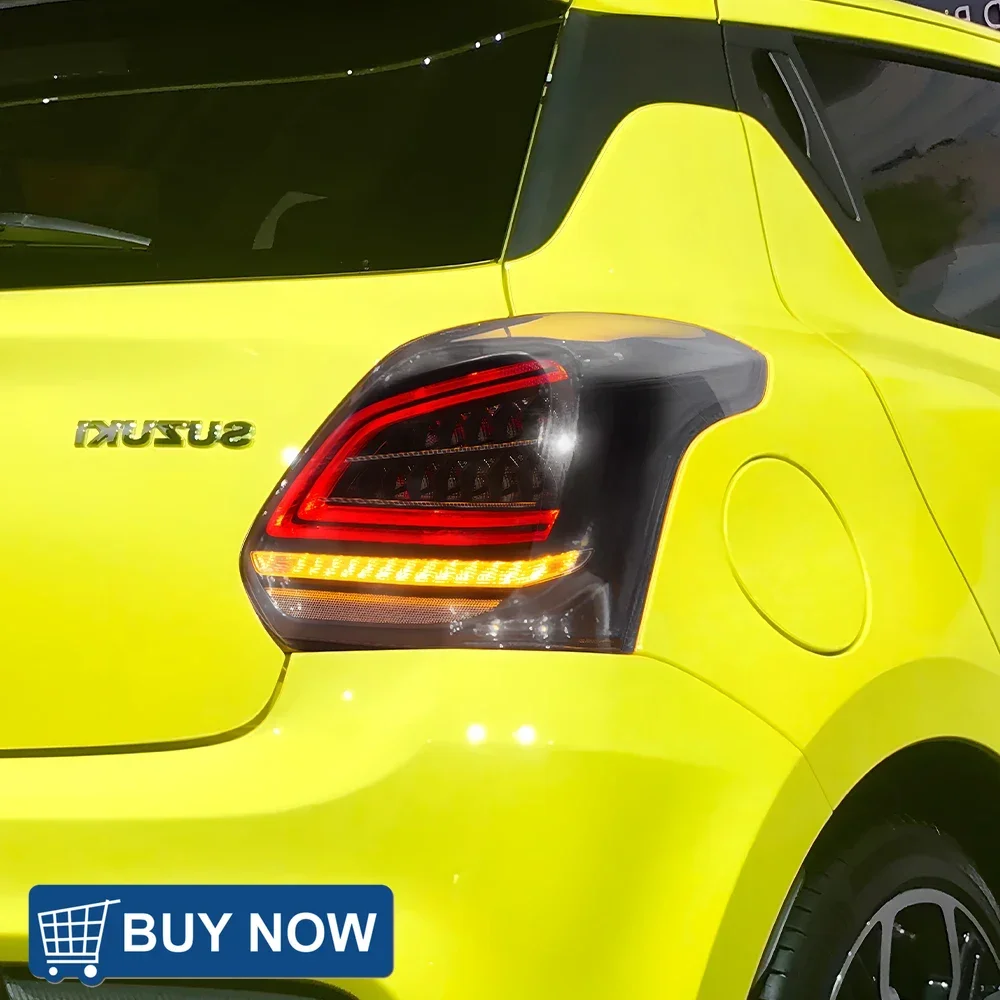

Авто задние фонари для Suzuki Swift 2017-2023, светодиодные задние фонари автомобиля в сборе, обновление Benz C-Class, стиль, аксессуары для задних фонарей