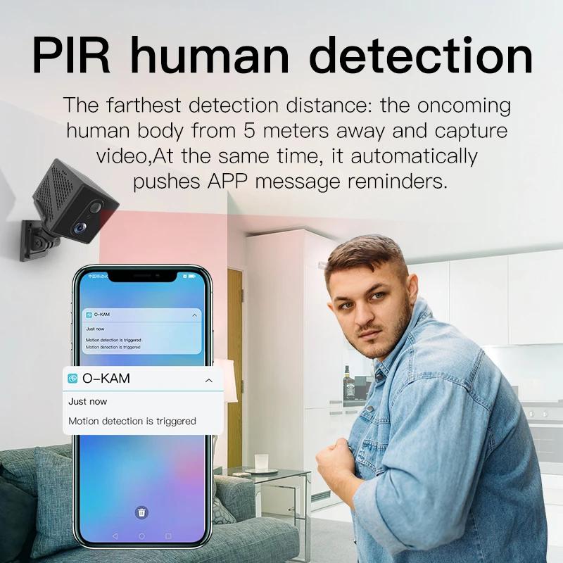 Мини-камера видеонаблюдения Vstarcam, 1080P, 4G, 2600 мАч