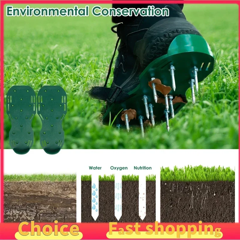 

Новейшие модели: Ручные аэраторы для газона в виде обуви с шипами, регулируемые аэрационные сандалии с шипами, многоразовые пластиковые аэраторы для газона