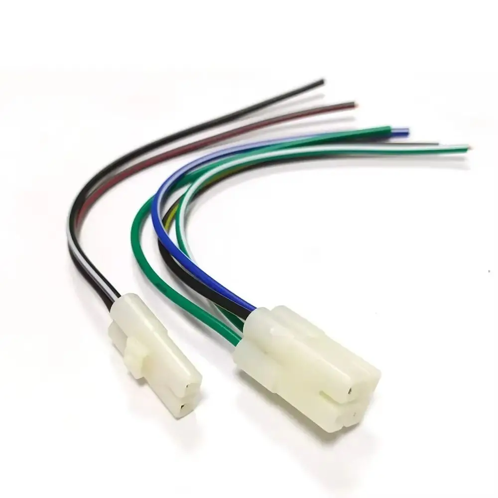 1/2/4Pcs CG-125 Round Head Motorcycle Ignition Coil Plug 4 Pins Electric Cable Wire Harness Plug Head CDI