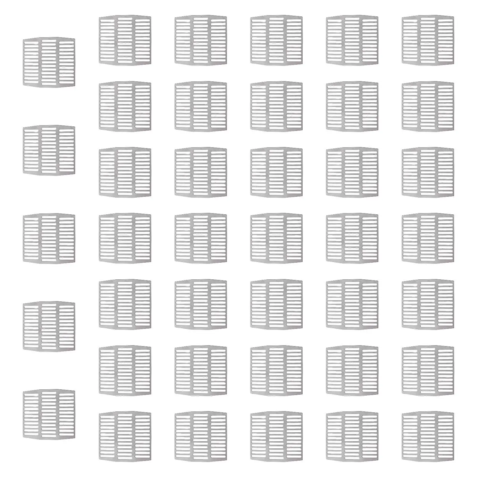 40Pcs Stainless Steel Brick Weep Hole Covers Practical Sturdy Spare Parts Multifunctional Easy Installation Fill Weep Holes