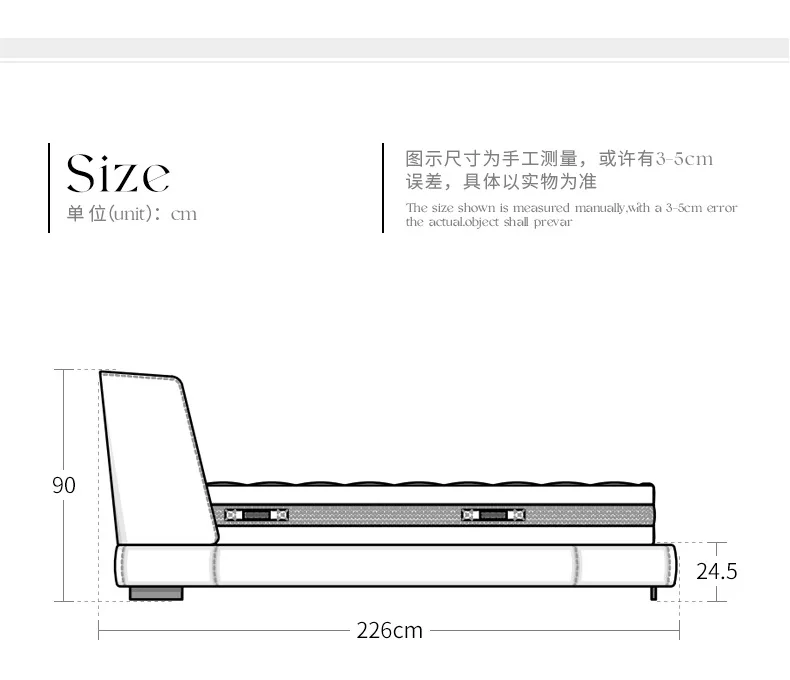Villa modern minimalis dengan lantai datar, kamar tidur utama ganda bergaya Italia, tempat tidur kayu solid Italia.