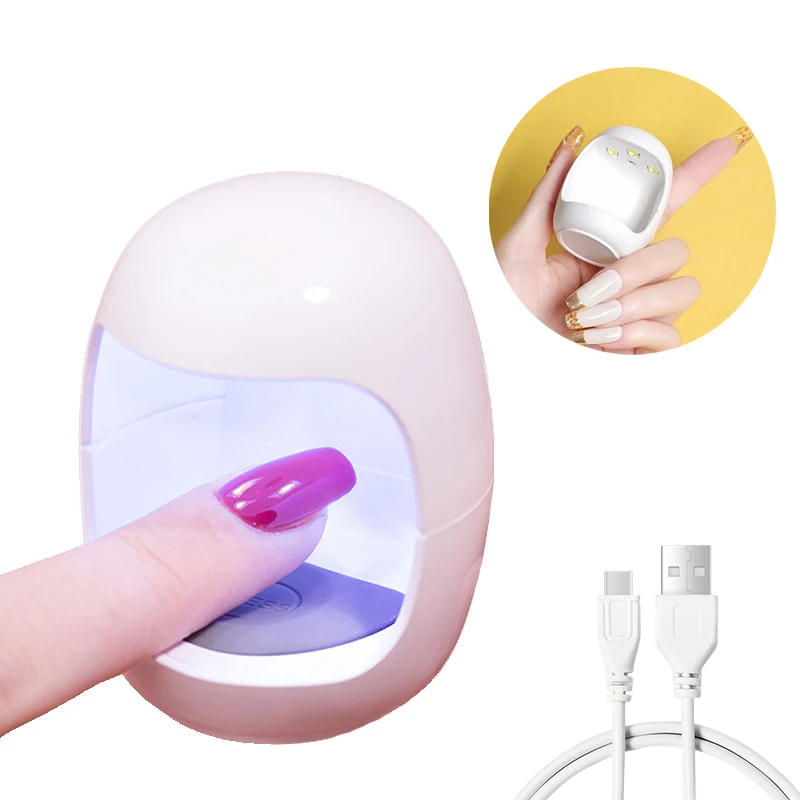 

CNHIDS Mini LED Nail Dryer Lamp Portable Fingernail Light Home Speed Dry Light Therapy Machine USB Grilled Lamp Manicure Tools5