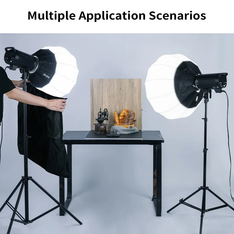 Selens Photography Softbox Quick Install Ball Lantern Softbox 50/65/80cm For Photo Studio Kits Shooting Photography Accessory