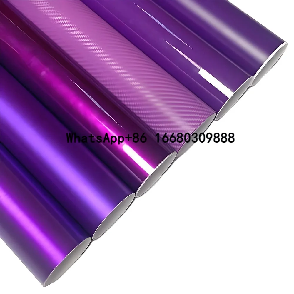 

Purple Series Glossy PET Car Paint Protection Wrapping Vinyl Film Rolls Chameleon Body Sticker Color Change PPF Film for Car