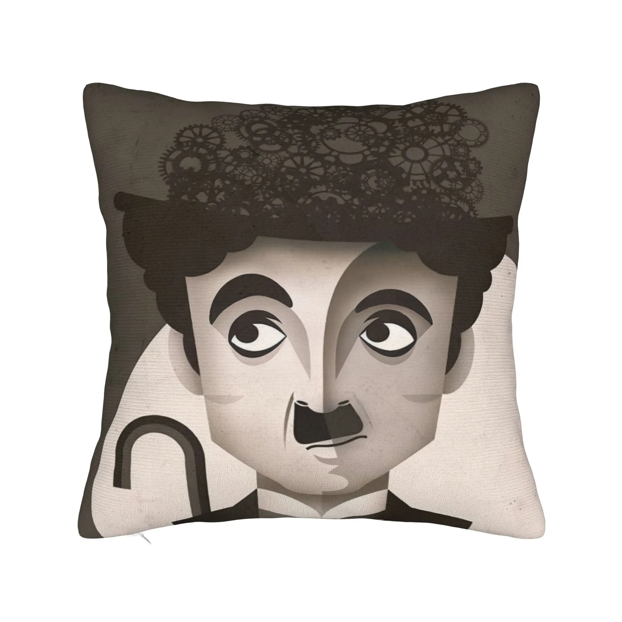 Celebrity C-Charlie C-Chaplin Pillow Case  Comfy Pillow Cover Vintage Cushion Cover For Sofa Bedroom Home Decor