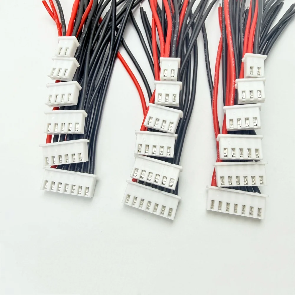 10pcs XH2.54 1S 2S 3S 4S 5S 6S 7S 8S Lipo Battery Balance Charger 10cm Extension Cable IMAX B6 XH Single-end Connector Wire
