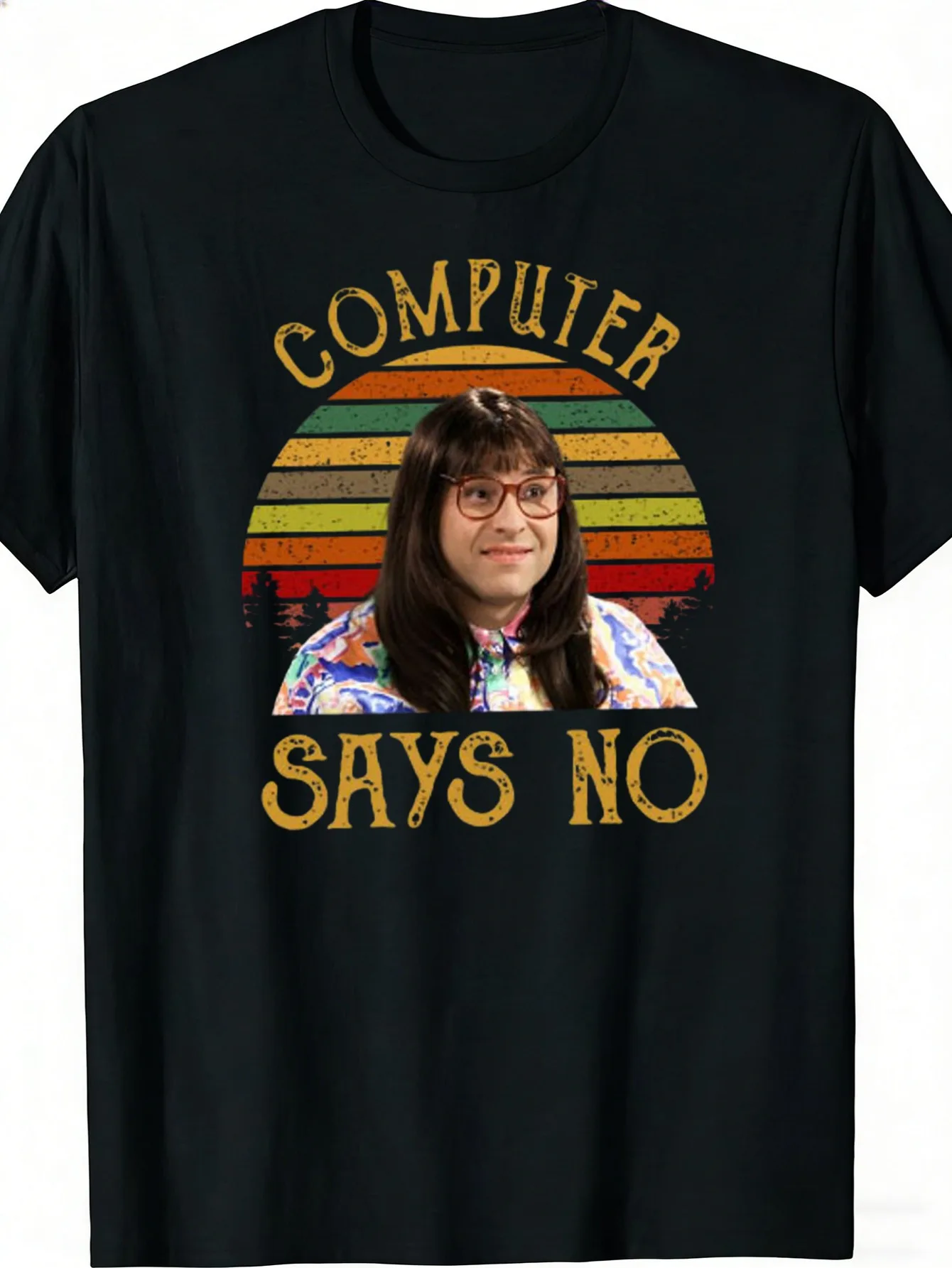 New Little Britain Matt Lucas Computer Says No Vintage TV Show T-Shirt Classic British Comedy Series Tee Top T-Shirt for Men