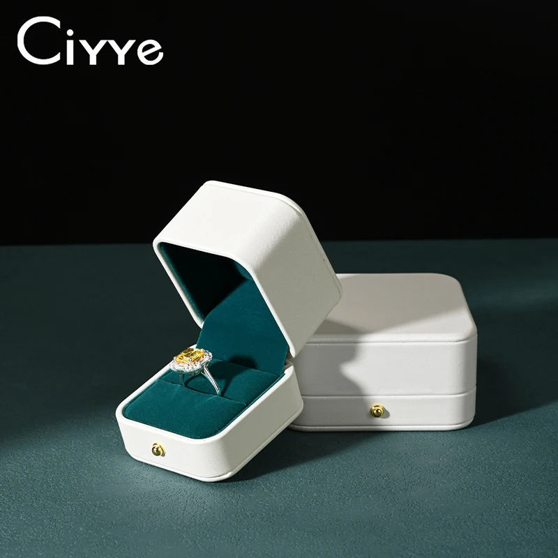 

Ciyye PU Leather Jewelry Box Jewelry Organizer Ring Bracelet Pendant Long Chain Necklace Storage Box Jewelry Display Gift Box