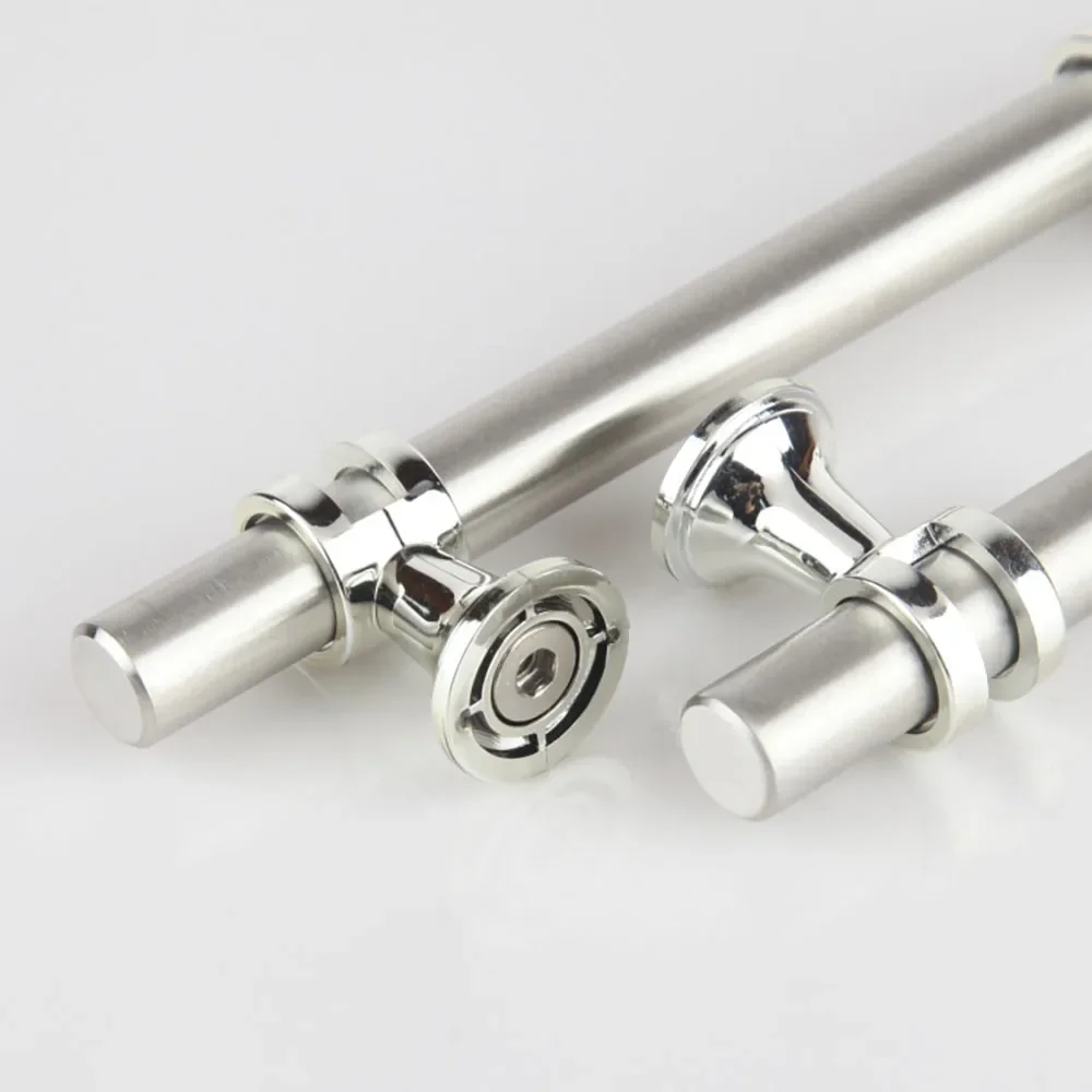 1Pc Silver Stainless Steel T Bar Cabinet Pulls, Kitchen Cabinet Handles, Furniture Hardware Knobs