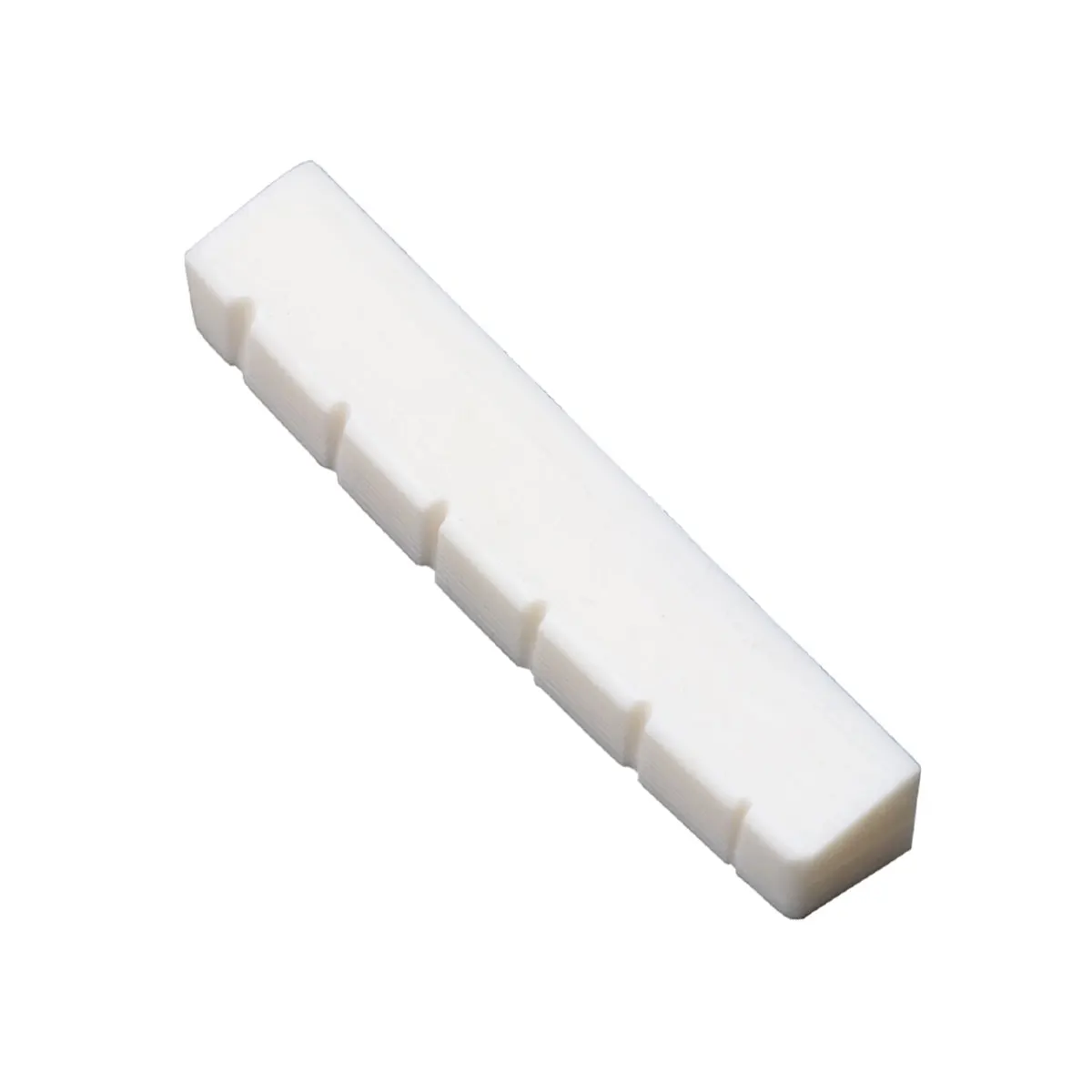 

6 String Nut Replacement Natural Oxen Bone Parts Nuts Instrument Accessory for Bass Slotted Bone Nut Lightweight Compact
