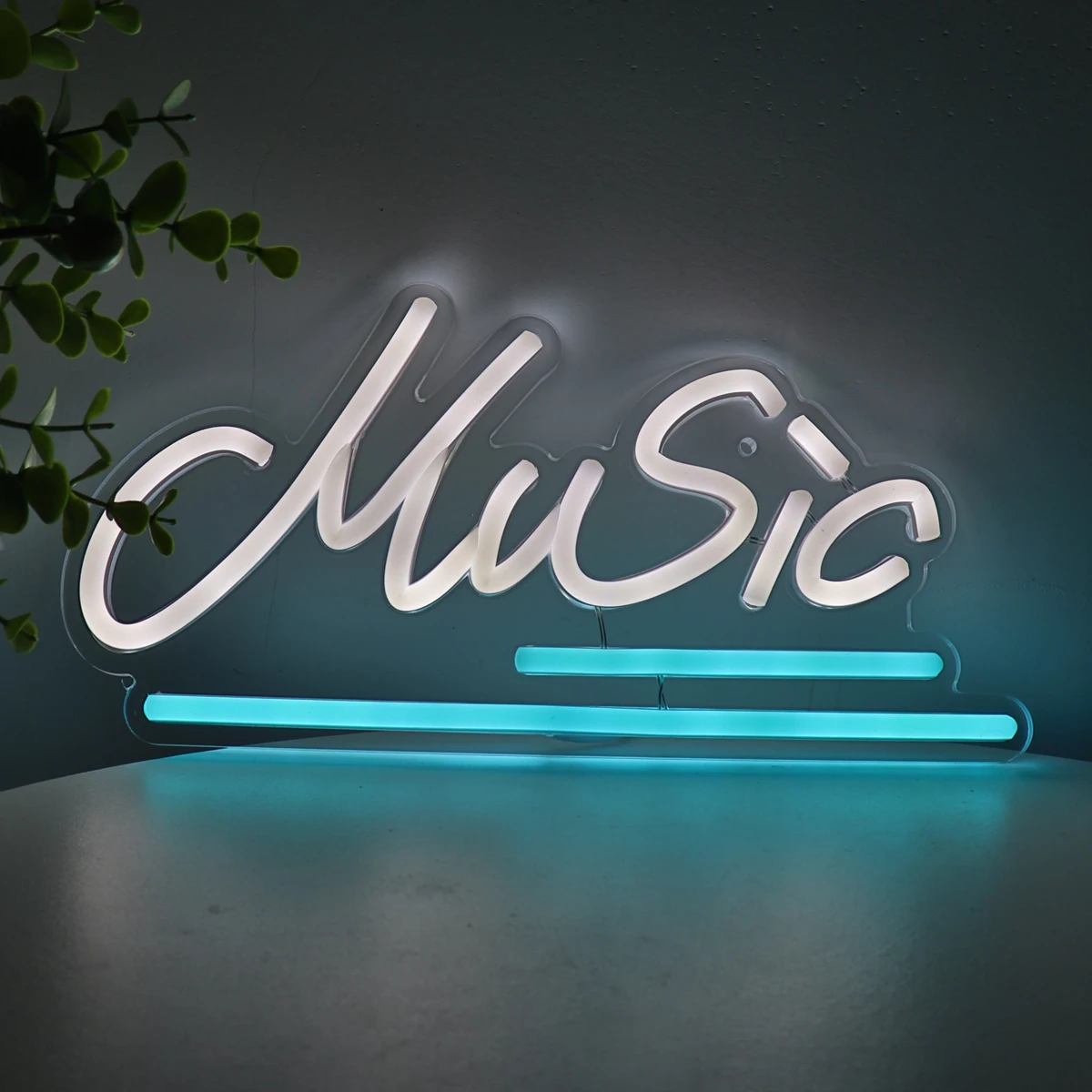 1PC Creative Music Neon Sign Light For Room Party Pub Club Music Show Studio New Year Decoration 11.22\'\'*5.47\'\'