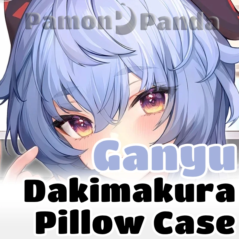 Ganyu OL Dakimakura Genshin Impact Game Hugging Pillow Case Full Body Cushion Cover Pillowcase Home Bedding Gift Decor CYTM76