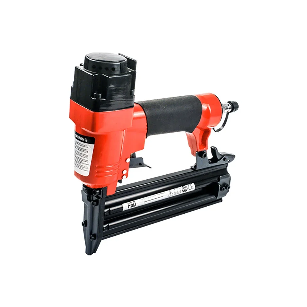 Pneumatic Straight Nail Gun F50 Air Powered Nailer Furniture Stapler Staple Gun 1.25x1MM 10-50MM Woodworking Cordless Frame Gun