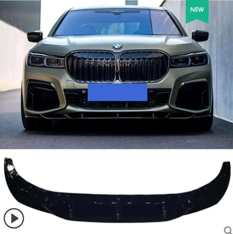 For BMW 7 Series G12 2019-2022 High Quality ABS Black Bumper Front Lip Splitter Rear Diffuser Spoiler Racing Grills Cover