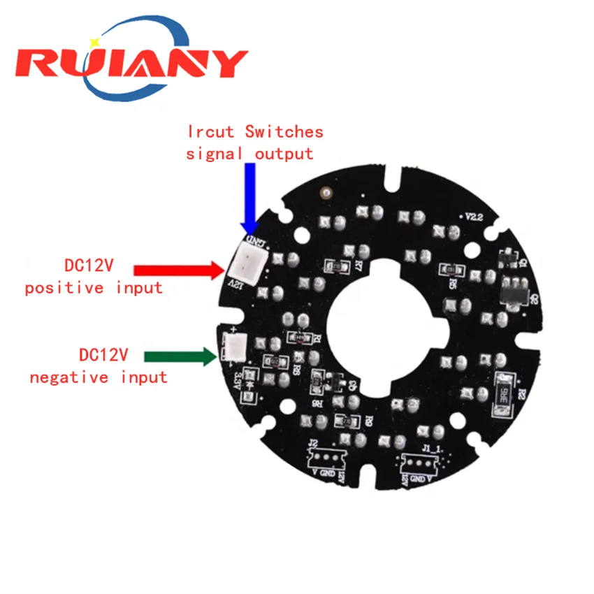 Conque en Plastique Blanc Noir, permission Industrielle, Caméra à 24 Lumières Infrarouges, Panneau Lumineux LED, PU Blanc, 3.5 Pouces